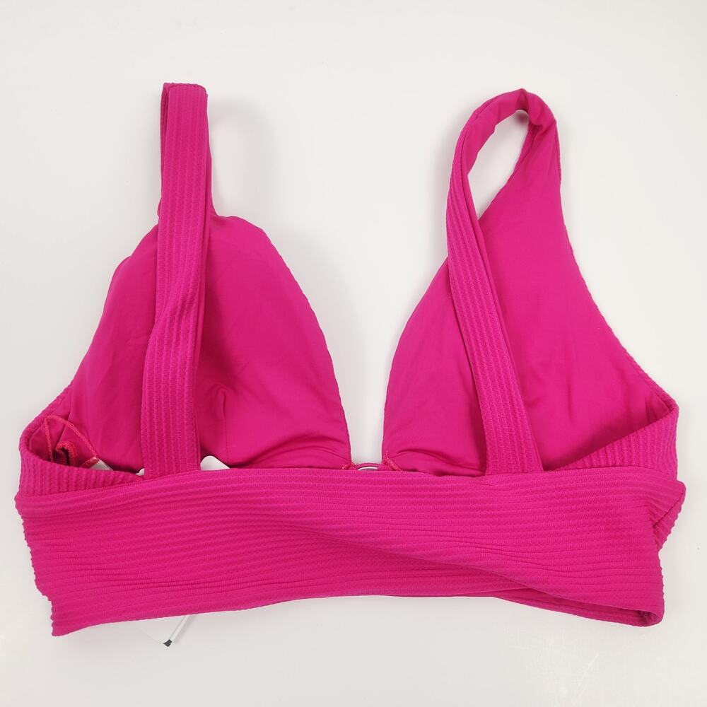 L*Space Fisher Bikini Top in Bougainvillea Pink Size DD NWT - Picture 3 of 5